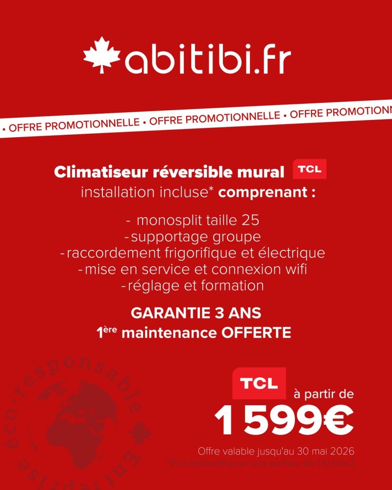 comment rafraichir sa maison ? Offre promotionnelle pour l'installation d'une climatisation réversible  : rapide, efficace, budget maîtrisé