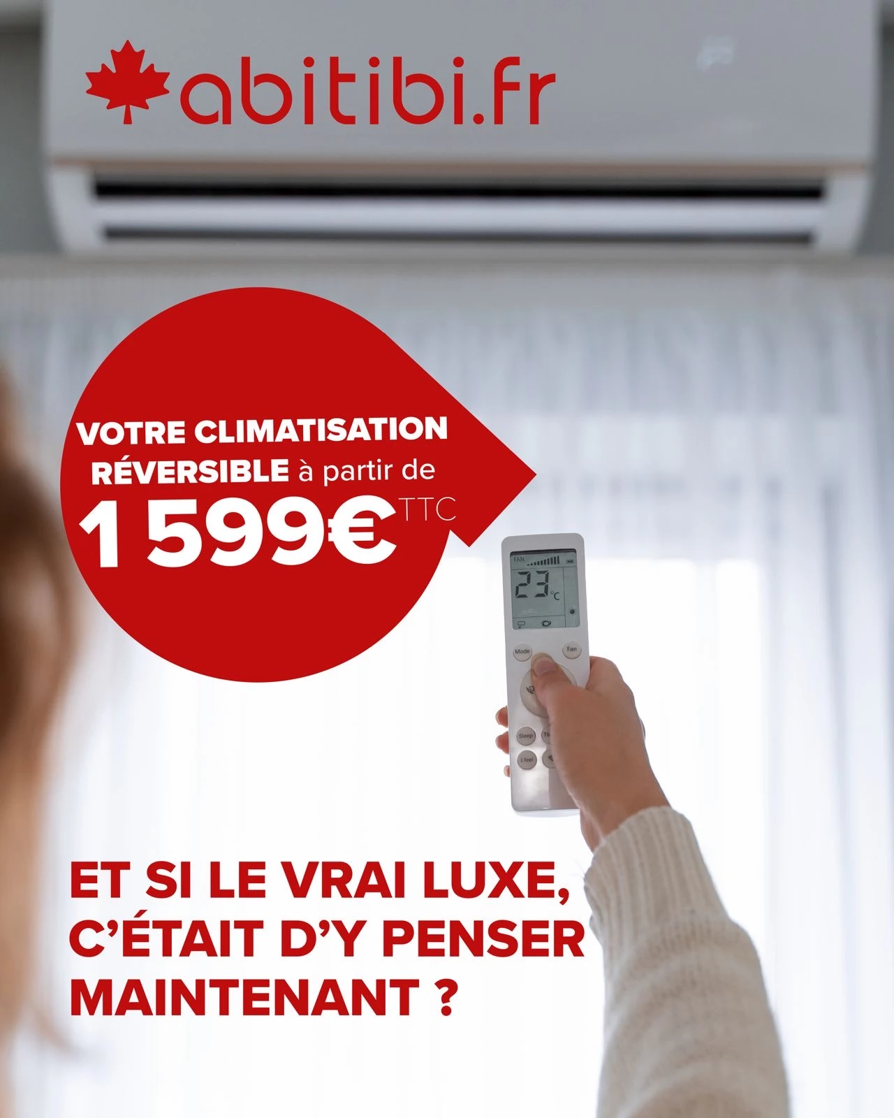 Votre climatisation réversible à partir de 1599 € TTC