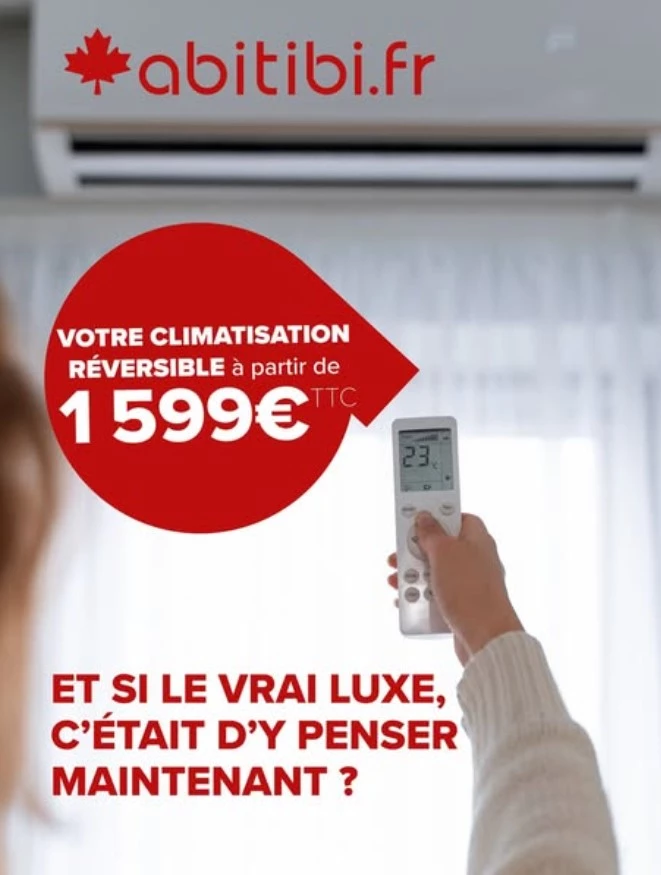 Votre climatisation réversible à partir de 1599 € TTC
